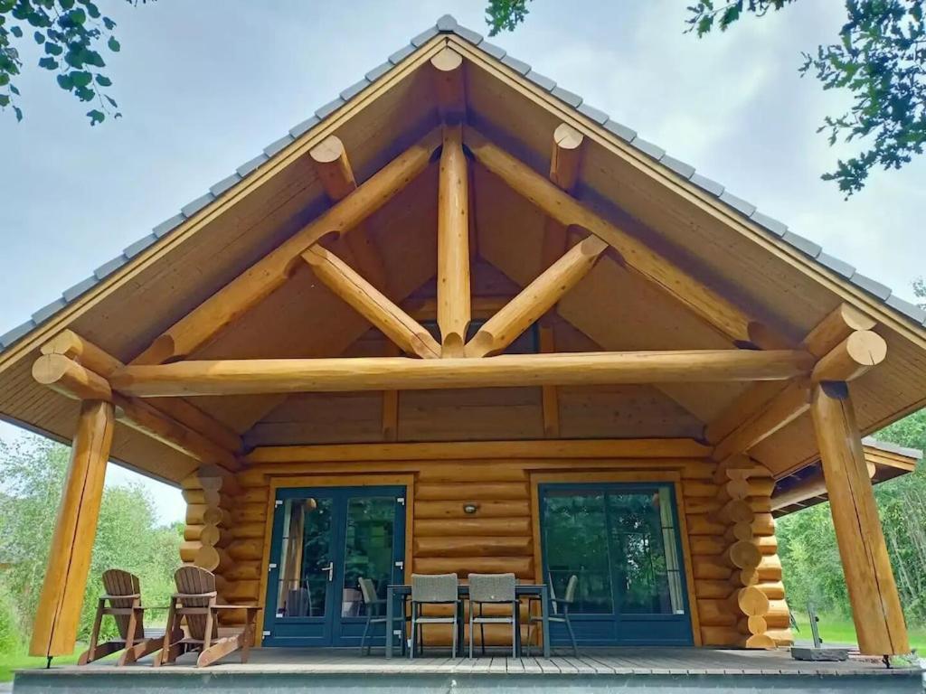 Unieke Houten Villa Met Sauna In Twente - 5P Den Ham Eksteriør billede