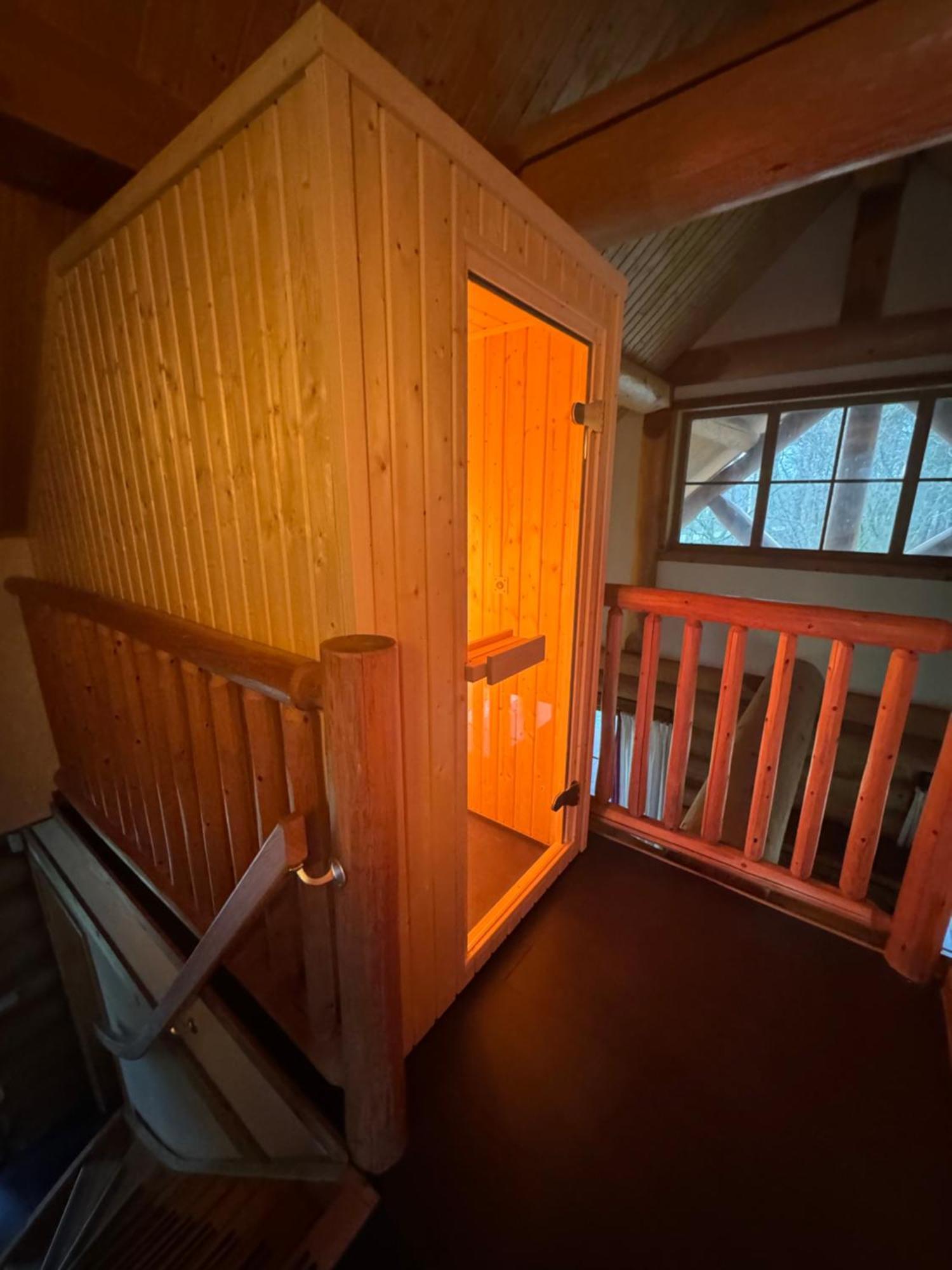 Unieke Houten Villa Met Sauna In Twente - 5P Den Ham Eksteriør billede